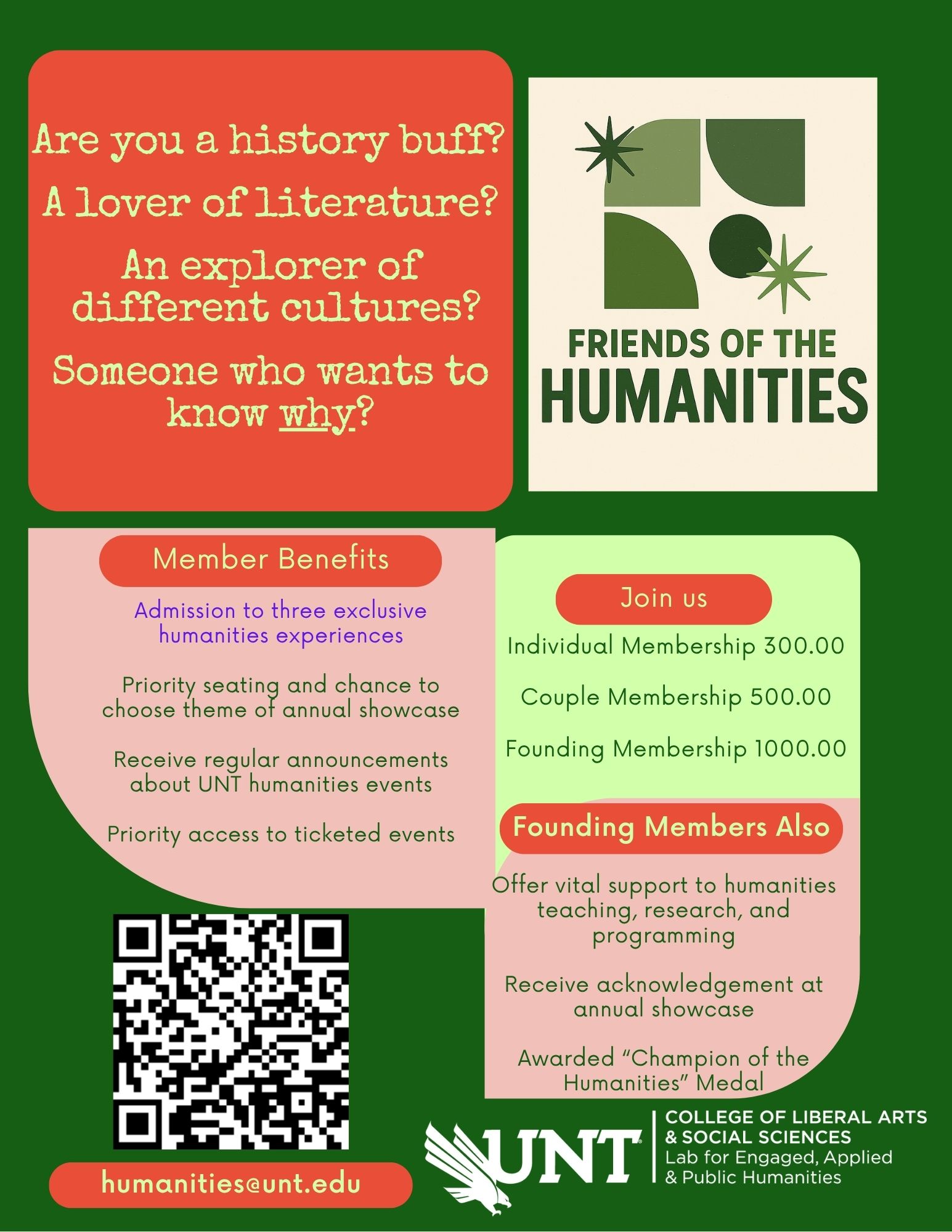 updated class friends of the humanities flyer
